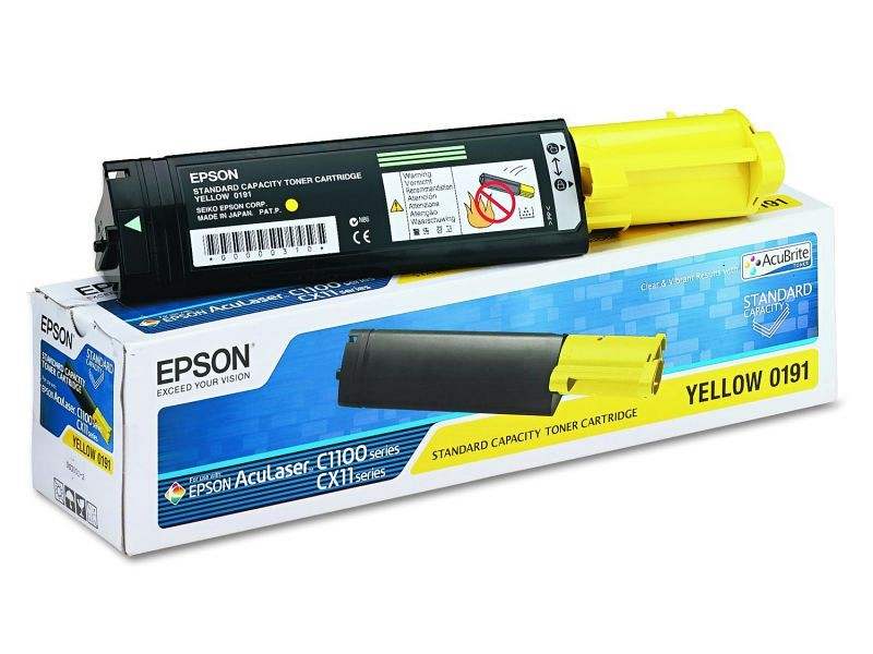 картинка Картридж Epson AcuLaser C1100/CX11N/CX11NF (O) S050191, Yellow, 3K от магазина Печатник