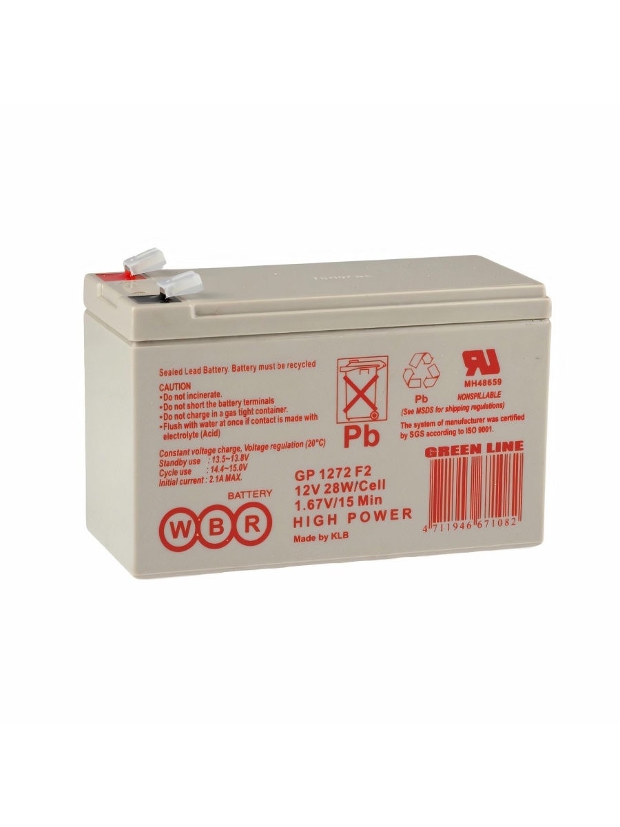картинка Аккумуляторная батарея для ИБП WBR GP 1272 от магазина Печатник