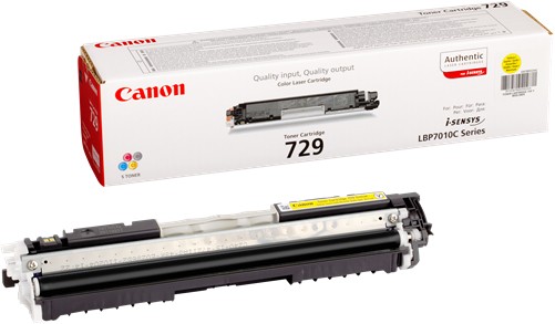 картинка Картридж Canon 729 (LBP-7010C/7018C) Yellow 1K от магазина Печатник