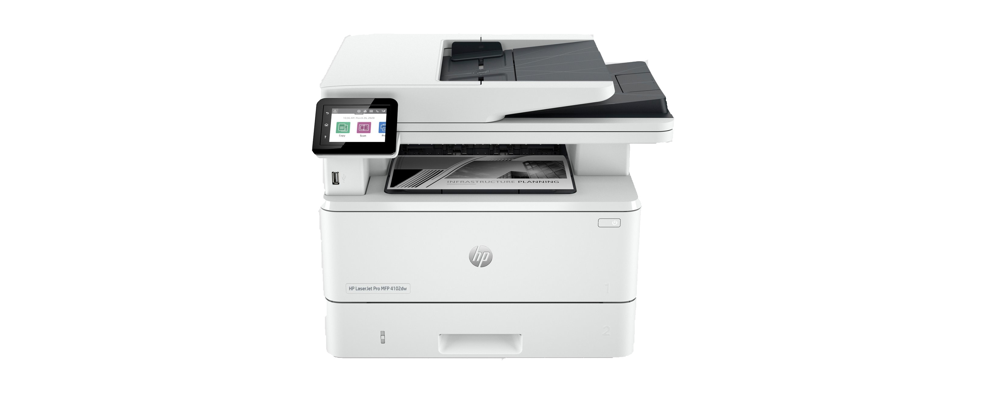 картинка МФУ лазерное HP LaserJet Pro 4103dw от магазина Печатник